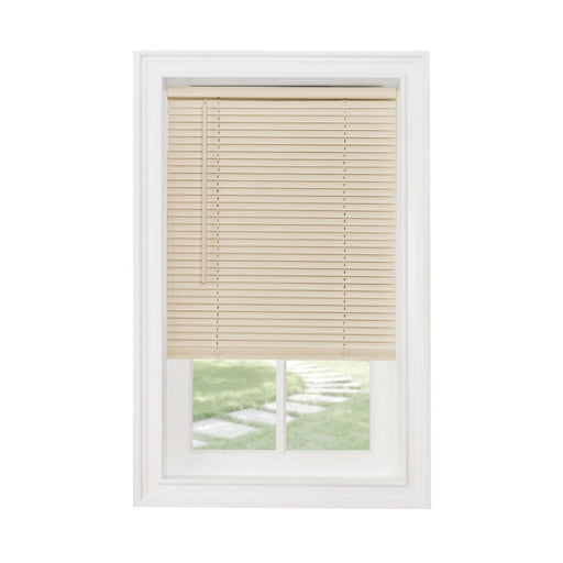 Achim GII Morningstar Indoor Cordless Alabaster Vinyl Light Filtering Window Mini Blind, 72" L X 23" W