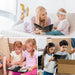 Small Photo Album 4X6 Photos Black Inner Page with Strong Elastic Band, Each Small Album Holds 64 Photos, 4X6 Mini Book Photo Pictures Album Birthday Christmas Photo Albums Wedding Anniversary (Black)