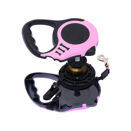 PETIMP Retractable Dog Leash Lightweight Portative 16FT Leash for Small Medium Dogs(Pink)