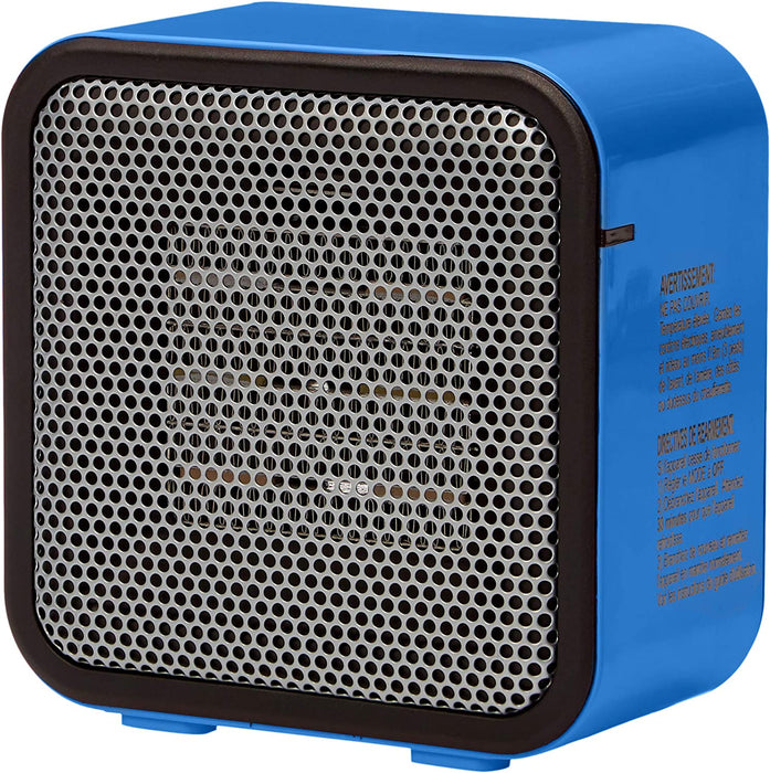 500-Watt Ceramic Small Space Personal Mini Heater - Black