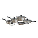 Tramontina 9-Piece Non-Stick Cookware Set, Champagne