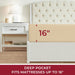 Queen Fitted Sheet - Deep Pocket Cooling Sheets up to 16 Inch - Hotel Luxury Bedding - Softest Sheets - Wrinkle, Fade, Stain Resistant - 1 Single Queen Fitted Sheet Only (Queen, Beige)