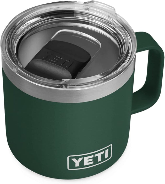 Rambler 14 Oz Mug, Vacuum Insulated, Stainless Steel with Magslider Lid, Stainless