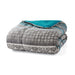 Mainstays 7-Piece Princeton Woven Jacquard Comforter Set, Teal Stripe, Full/Queen