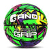 AND1 Supreme Grip Spongetech Rubber Basketball- Regulation Size Streetball (29.5"), Made for Indoor and Outdoor Basketball Games (Green/Purple)