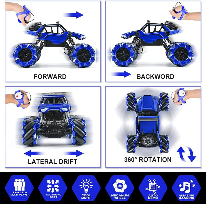 1:14 Remote Control Big Monster Car, 4Wd off Road Rock Electric Toy off All Terrain Radio Remote Control Vehicle Truck Crawler for Boys and Girls