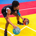 AND1 Graffiti Printed Rubber Basketball- Intermediate Size Streetball (28.5"), Made for Indoor and Outdoor Basketball Games (Mint/Black)