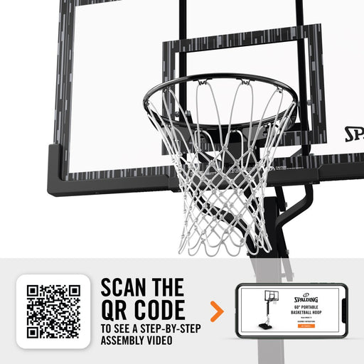 60 In. Acrylic Screw Jack Portable Basketball Hoop System