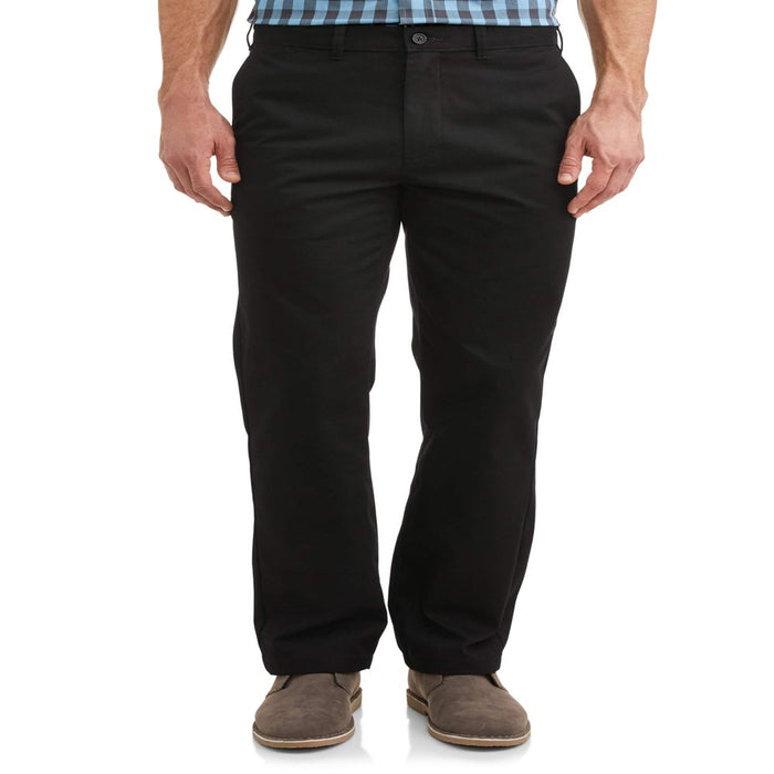 George Men'S Flat Front Wrinkle Resistant Pants