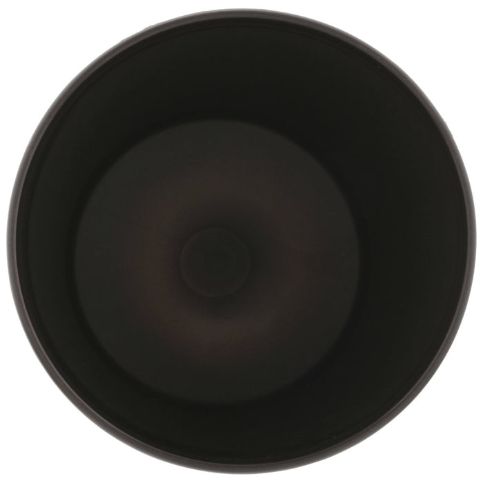 Idesign Kent round Plastic Garbage Wastebasket,– 8.35" X 8.35" X 10", Bronze
