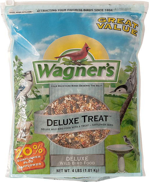 62067 Deluxe Treat Blend Wild Bird Food, 4-Pound Bag
