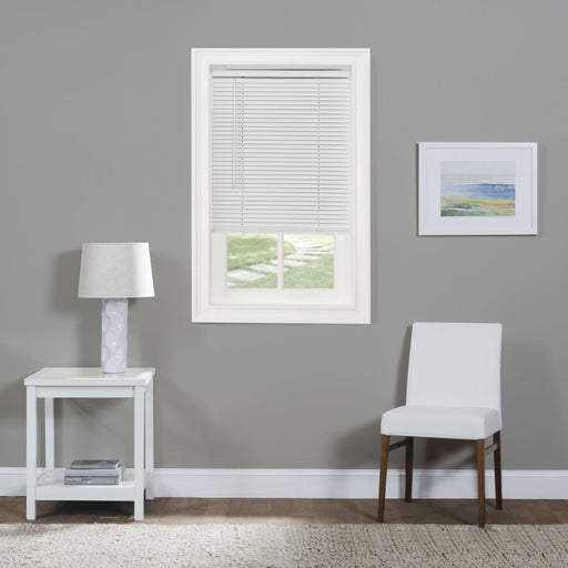 Cordless GII Morningstar 1" Light Filtering Mini Blind 70X64 - White