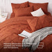 Bedsure Full Size Comforter Sets - Bedding Sets Full 7 Pieces, Bed in a Bag Burnt Orange Bed Sets with Comforters, Sheets, Pillowcases & Shams,Adult & Kids Bedding