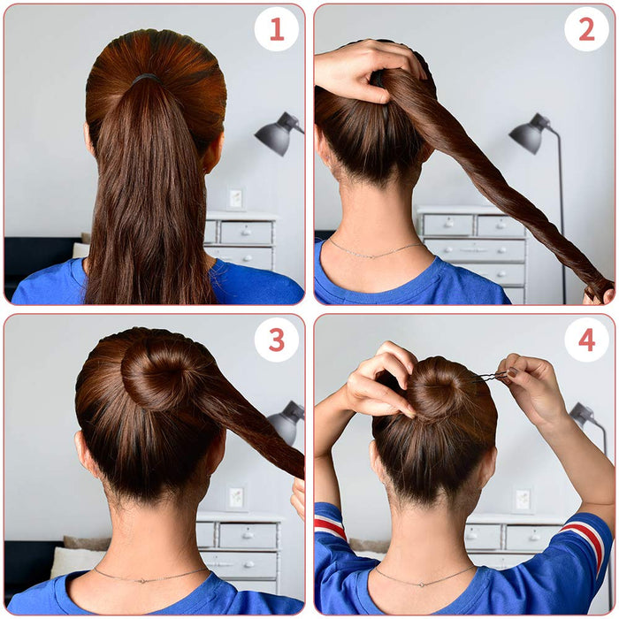 U Shaped Hair Pins,  2.4 Inch Hair Pins for Buns Ballet Bun Hair Pins for Women with Storage Box