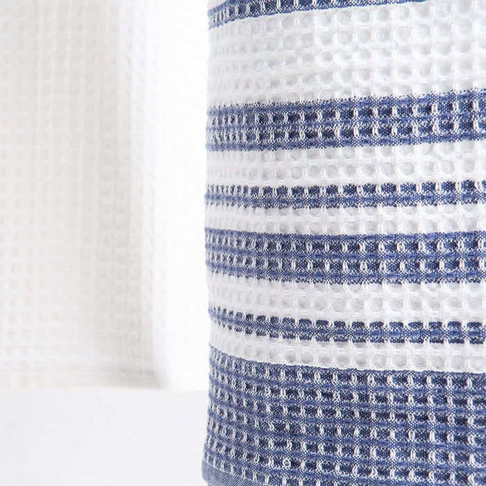 Cotton Waffle Weave Kitchen Towels, Blue, 3 Pack, 28 in X 16 In