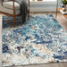 Modern Abstract Area Rug - Blue 8X10