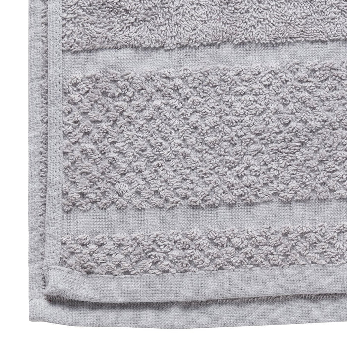 Mainstays Value 10 Piece 100% Cotton Bath Towel Set with Upgraded Softness & Durability, Gray