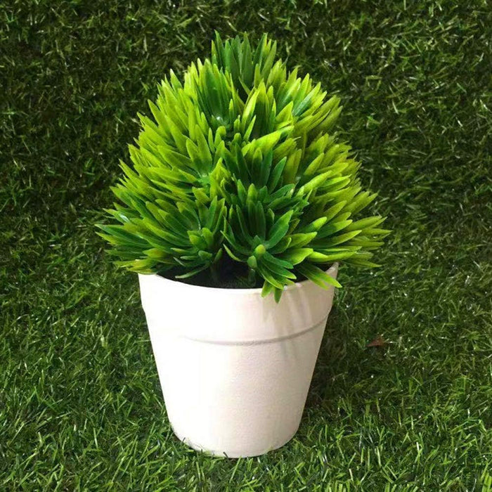 Realistic Potted Artificial Succulent Plants Home Office Desktop Bonsai Decor White
