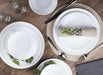 White Melamine Plastic Home Dinnerware Set, 12-Piece Service for 4