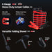 Car Roadside Emergency Kit with Jumper Cables, Auto Road Side Safety Kit for Vehicles - with Premium Carry Bag, Repair Tool Set, Folding Shovel, First Aid Kit, for Men, Women, Teenagers