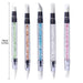 5Pcs Silicone Nail Art Acrylic Pen Brushes Set Rhinestone Nail Polish Carving Pen Rubber Tip Nail Brushes for 3D Effect Shaping Drawing Dotting Tools.