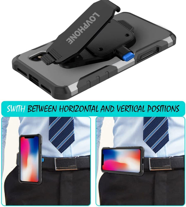 Phone Belt Clip, Universal Holder with Quick Mount,Easy On/Off for Iphone 14,14 Pro,14 Max,14 Pro Max,13,13 Pro,13 Pro Max,12,12 Pro,12 Pro Max,11,11 Pro,11 Pro Max,X,Xs,Xr,Xs Max,7/8,7/8 Plus