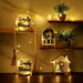 Tiered Tray Decor 10 Pieces Farmhouse Decor for Tiered Tray, White Exquisite Relief Design Sign Rustic Table Ornaments for Kitchen Table Decoration, Housewarming Gift (Tiered Tray NOT Included)
