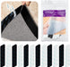 12 Pcs Rug Gripper Tape, Reusable Washable Carpet Tape, Non-Slip Rug Pads, Dual Sided Adhesive Rug Pad Gripper for Area Rugs