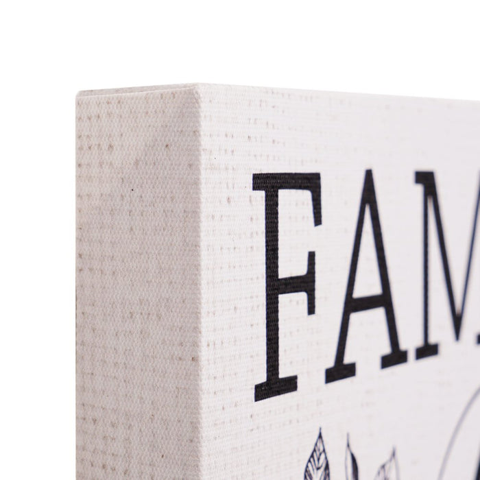 Family Rules Canvas Wall Decor 9" X 24"