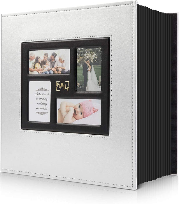 Photo Album 4X6 500 Pockets Photos, Extra Large Capacity Family Wedding Picture Albums Holds 500 Horizontal and Vertical Photos (500Pockets, Teal)