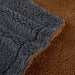 Reversible 2-Tone Sherpa Dual Layer Throw Blanket, 50" X 60", Recycled Polyester, Brown and Gray