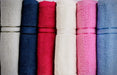 Springfield Linen Luxurious Viscose Embroidered 6 Pack Bath Towels Extra-Absorbent 100% Cotton - 27" X 54"