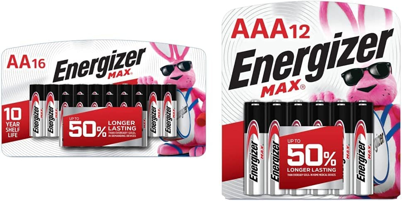 AA Batteries, Max Double a Battery Alkaline, 24 Count