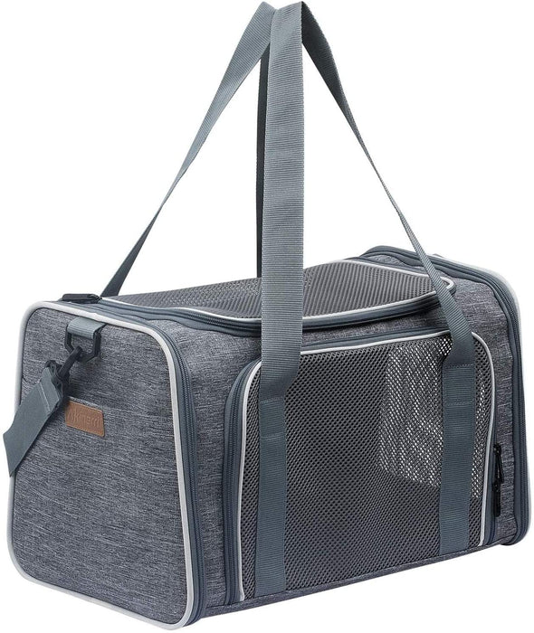 Airline Approved Pet Carriers,Soft Sided Collapsible Pet Travel Carrier for Medium Puppy and Cats, Cats Carrier, Pet Carriers for Small Medium Cats