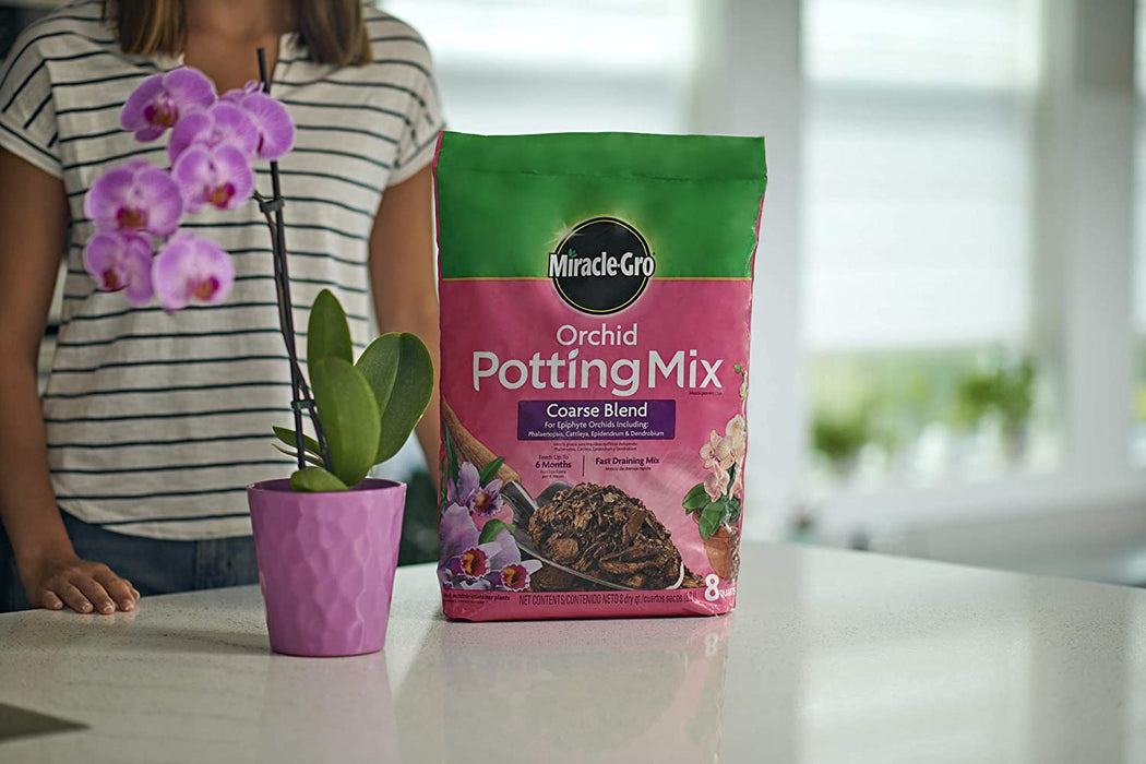 Miracle-Gro Orchid Potting Mix Coarse Blend, 8 Qt.