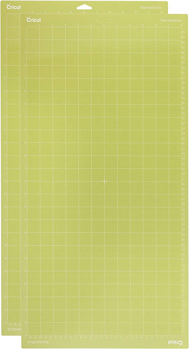 Cricut Standardgrip Machine Mats 12In X 12In, Reusable Cutting Mats for Crafts with Protective Film, Use with Cardstock, Iron On, Vinyl and More, Compatible with Cricut Explore & Maker (2 Count)