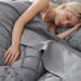 Bedsure Boho Duvet Cover Queen - Boho Bedding, Tufted Queen Duvet Cover for All Seasons, 3 Pieces Embroidery Shabby Chic Home Bedding Duvet Cover Set (Grey, Queen, 90X90'')