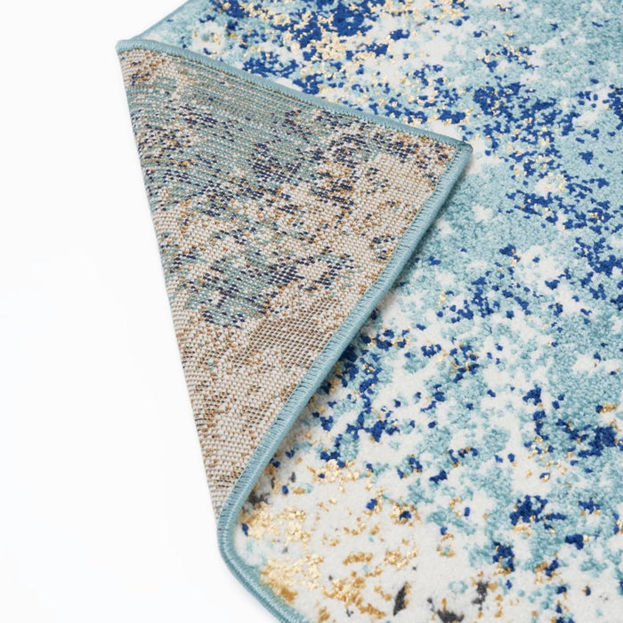 Modern Abstract Area Rug - Blue 8X10
