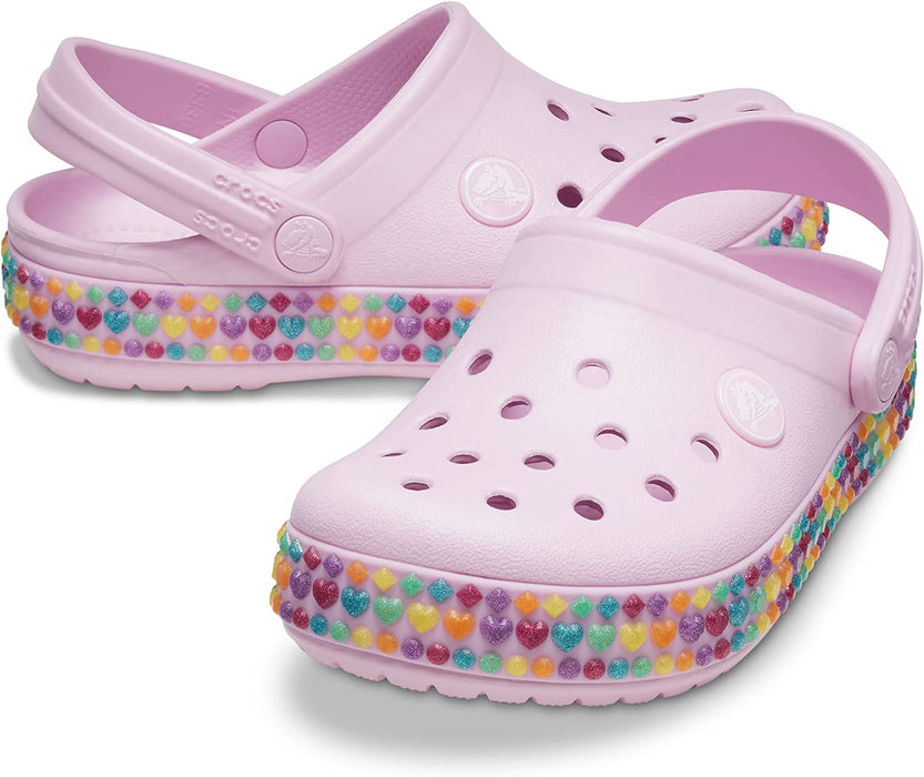 Kid'S Crocband Rainbow Band Clogs