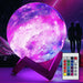 Moon Lamp Inches Galaxy Lamp Night Light 16 Colors LED Moon Light with Stand Remote Touch Control and USB Rechargeable Home Décor(5.9 Inches)
