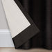 Eclipse Samara Solid Color Blackout Rod Pocket Single Curtain Panel, Black, 42 X 84