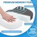 Seat Cushion, Office Chair Cushions, Car Seat Cushion, Non-Slip Sciatica & Back Coccyx Tailbonepain Relief Chair Pad, Memory Foam Pillow for Computer Desk, Wheelchair, Driving (Grey)