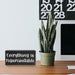 Home Office Desk Black Decor - Inspirational Farmhouse Wooden Box Sign - Everything Is Figureoutable
