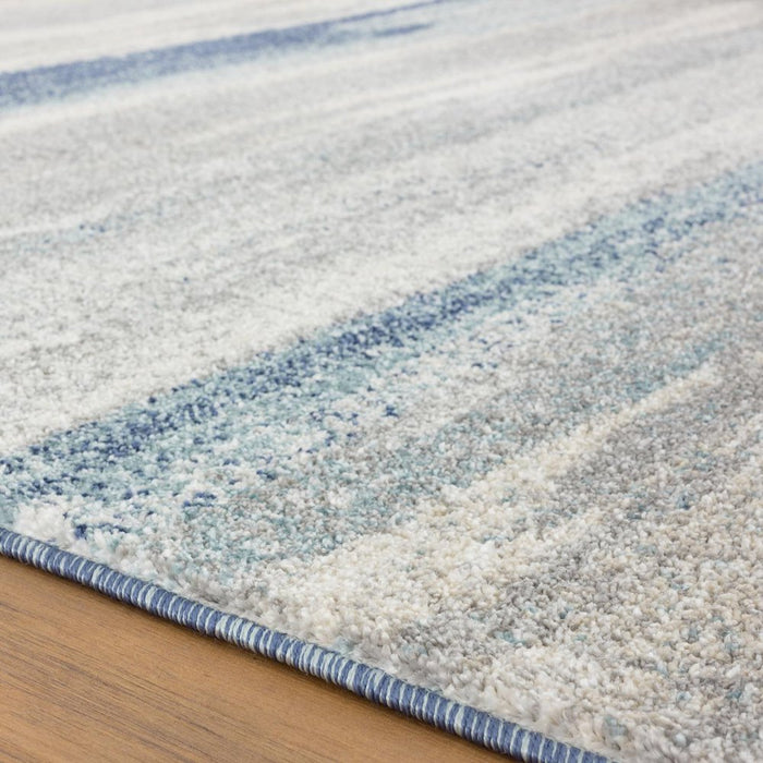 Lagos Collection 7501 Blue 8X10 Abstract Area Rug