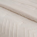 Queen Comforter Set, Cream Chevron Tufted Design Comforter for Queen Bed,Lightweight and Fluffy Bed Comforter Set 3 Pieces for All Seasons