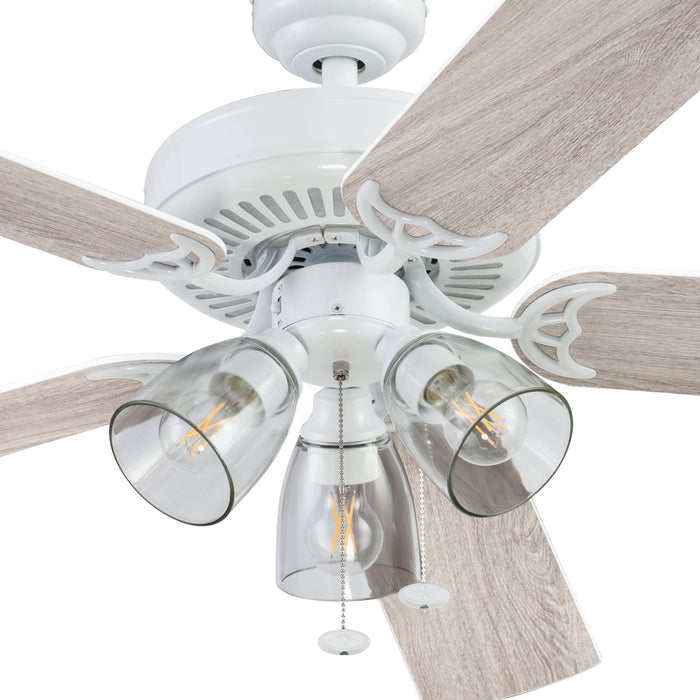 Better Homes & Gardens 52" 5 Blade White Ceiling Fan with 3 Lights