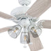 Better Homes & Gardens 52" 5 Blade White Ceiling Fan with 3 Lights