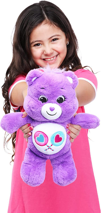 Care Bears Share Bear Stuffed Animal, 14 Inches , Purple