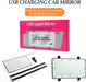 Car Visor Vanity Mirror Rechargeable with 3 Light Modes & 60 Leds for Car Truck SUV Rear View with Dimmable Touch Screen,Car Mirror as a Gifts for Women Valentine'S Day (Black)