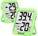 Antonki Room Thermometer Indoor Hygrometer, Humidity Gauge, Humidity Meter, Digital Temperature and Humidity Monitors for Home, Baby Room, Terrarium, Incubator, Greenhouse - 2 Pack